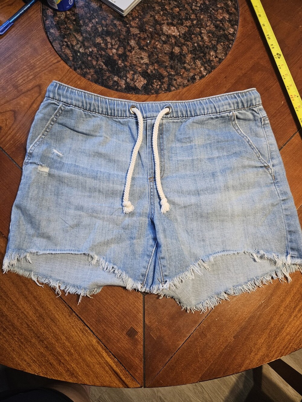 NWOT Aerie Women's Denim Shorts With Drawstring
